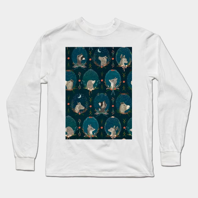 Enchanted Forest Long Sleeve T-Shirt by katherinequinnillustration